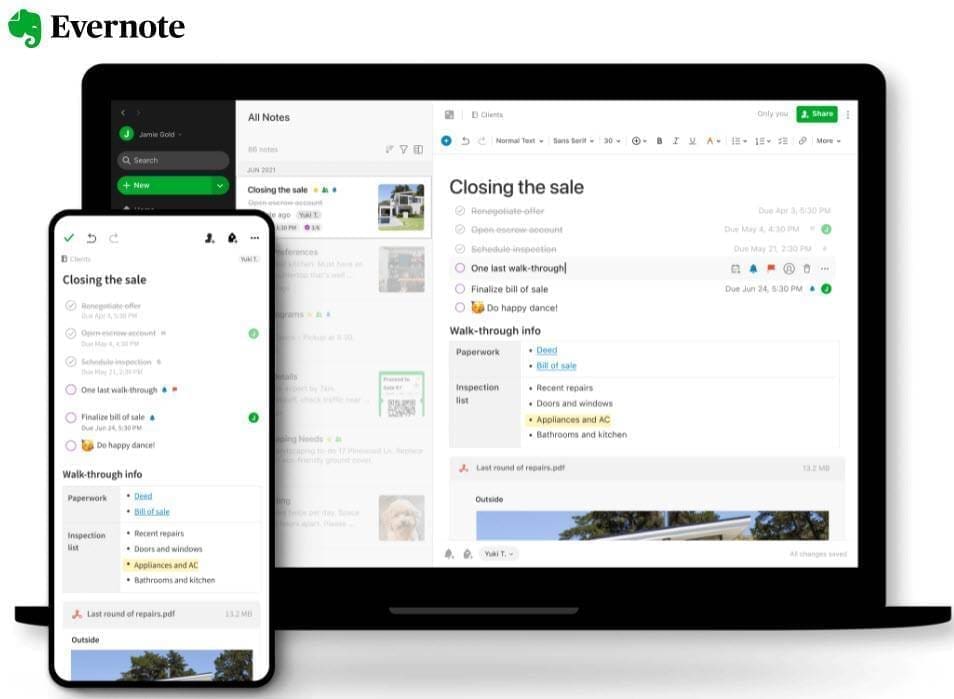 Evernote Apps for maximum productivity