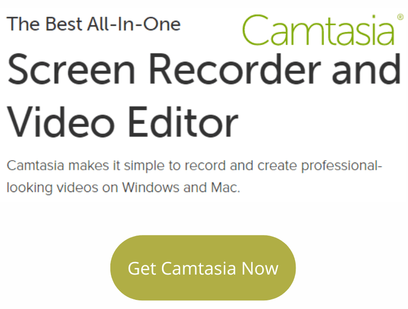 Camtasia screen recorder and editor