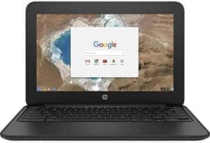 HP 11 G5 Chromebook 11.6inch Touch Screen Laptop Intel Celeron N 1.60GHz 4GB 32GB SSD (Renewed) (32GB) Black 1BS77UT