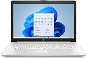 HP 17 Laptop PC, 11 Generation Intel Core, 4 GB RAM, 256 GB SSD, UHD Graphics, 17.3" HD+ Display, Windows 11 Home, Wi-Fi & Bluetooth Combo, 7 Ports, Long Battery Life, HD Webcam (17-by4025nr, 2022)